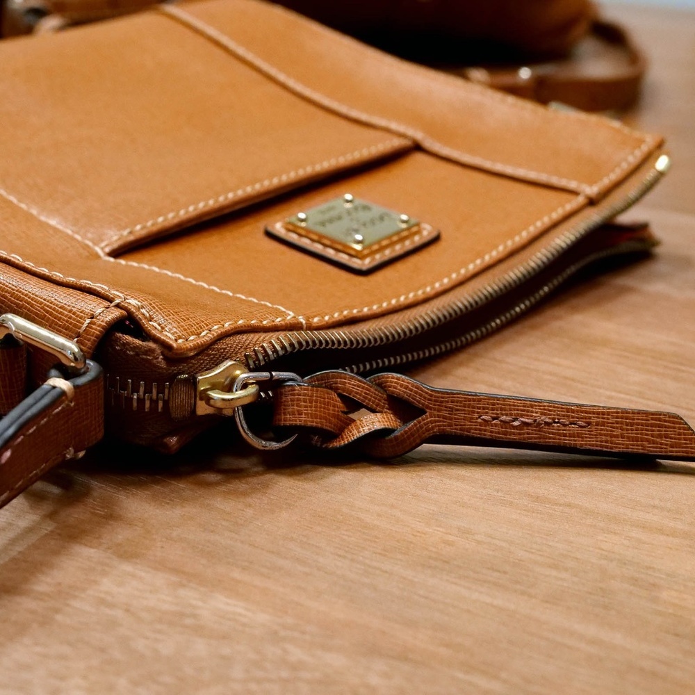 Dooney & Bourke Pebble Grain Brown Leather Lexington Crossbody - Picture 12 of 12